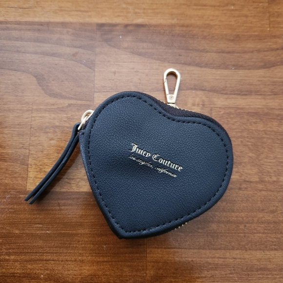 Juicy Couture Handbags - Juicy Couture Black Heart Coin Purse